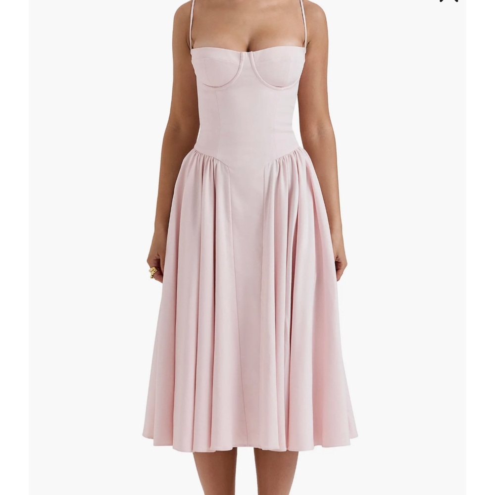 House of CB Pink Midi Dress